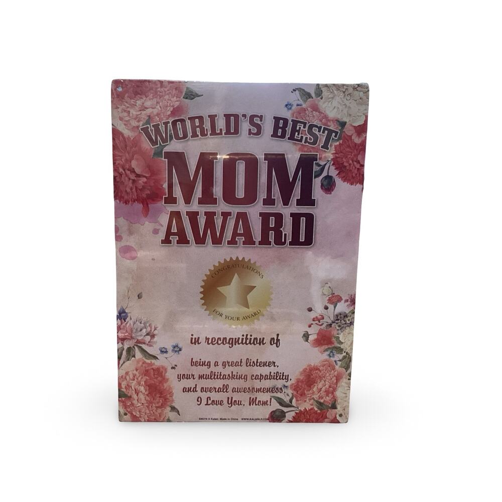 Worlds Best Mom Metal Sign